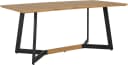 loft24 Esstisch Wendy rechteckig Eicheoptik schwarz Bild 1