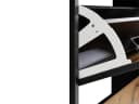 loft24 Schuhkipper Rocky - Schuhschrank Eiche Schwarz Bild 5