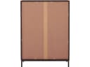 loft24 Hochschrank Cecilie Highboard mit geriffelten Fronten Metallgestell Braun Bild 4
