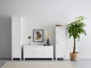 loft24 Spind Rachel Hochschrank Metall 2 Türen Retro Design Bild 4