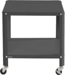 loft24 Beistelltisch Phoebe Schwarz Metall mit Rollen Industrial Bild 1