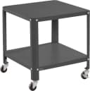 loft24 Beistelltisch Phoebe Schwarz Metall mit Rollen Industrial Bild 2