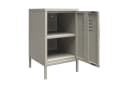 loft24 Nachtschrank Bradford Grau Metall Retro Look Bild 3