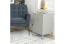 loft24 Nachtschrank Bradford Grau Metall Retro Look Bild 4