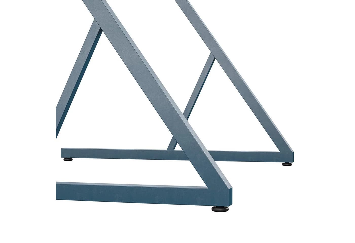 loft24 Schreibtisch mit Metallgestell und Regal blau - Bild 3