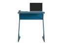 loft24 Schreibtisch mit Metallgestell und Regal blau Bild 4