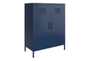 loft24 Mehrzweckschrank Bradford Spind Schrank aus Metall, 2 Türen Blau Bild 2