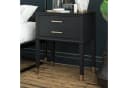 loft24 Beistelltisch Westerleigh mit Schublade Schwarz Bild 5