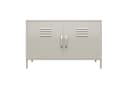 loft24 Sideboard Bradford Metall-Spind 2 Türen Grau Modern Bild 1