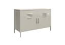 loft24 Sideboard Bradford Metall-Spind 2 Türen Grau Modern Bild 2