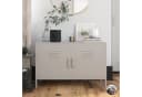loft24 Sideboard Bradford Metall-Spind 2 Türen Grau Modern Bild 4