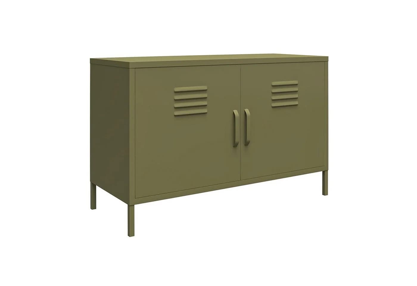 loft24 Sideboard Bradford Metall 2 Türen Olivgrün - Bild 2