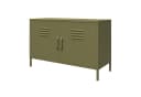 loft24 Sideboard Bradford Metall 2 Türen Olivgrün Bild 3