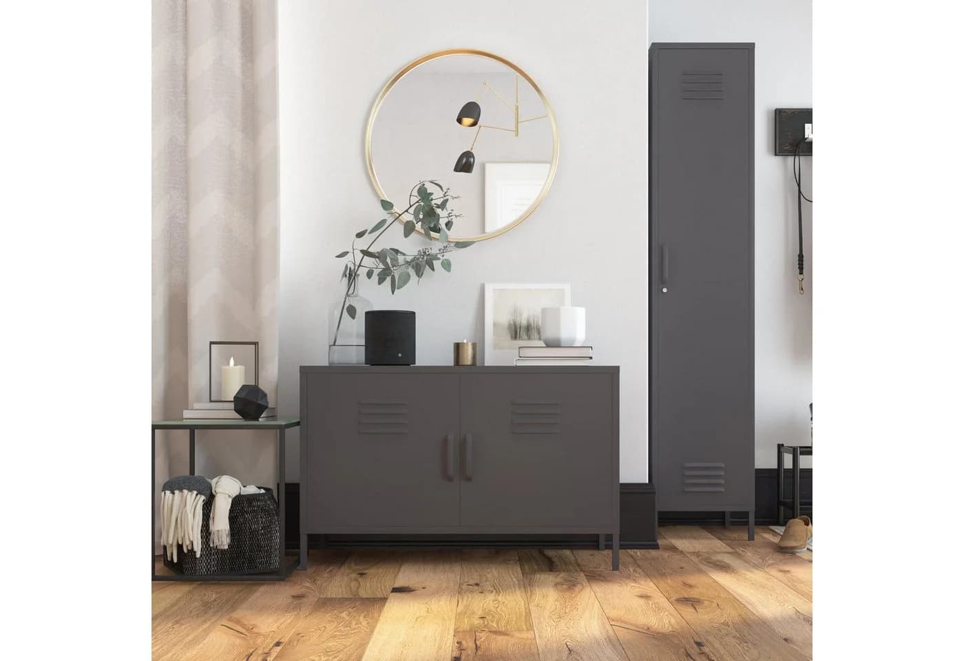 loft24 Spind Bradford Metall Grau - Bild 5