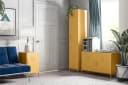 loft24 Spind Cache Metallschrank Gelb mit Schloss Bild 4