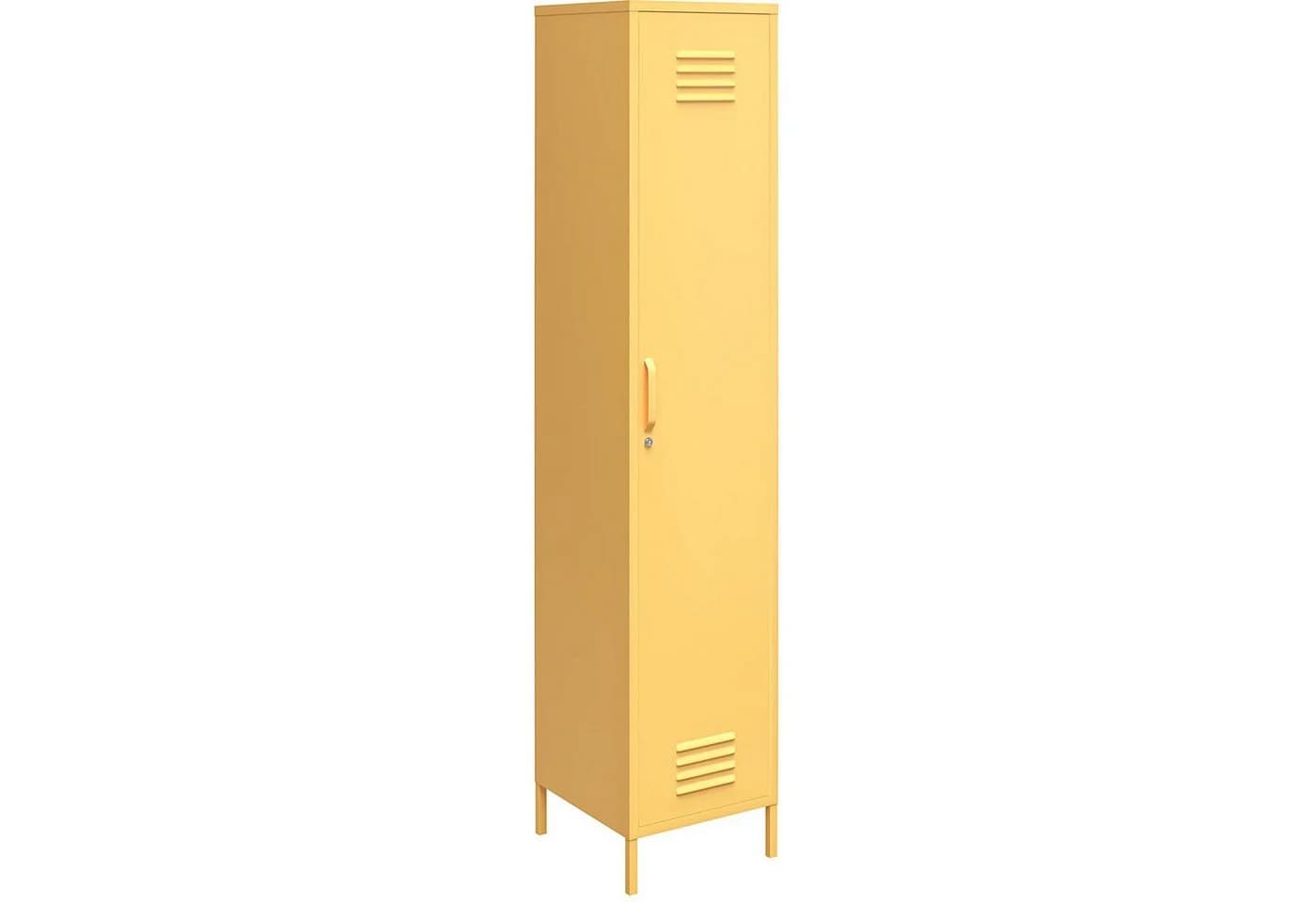 loft24 Spind Cache Metallschrank Gelb mit Schloss - Bild 5