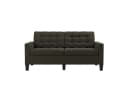 loft24 Sofa Bowie 3-Sitzer Couch grau mit Tufting Bild 2