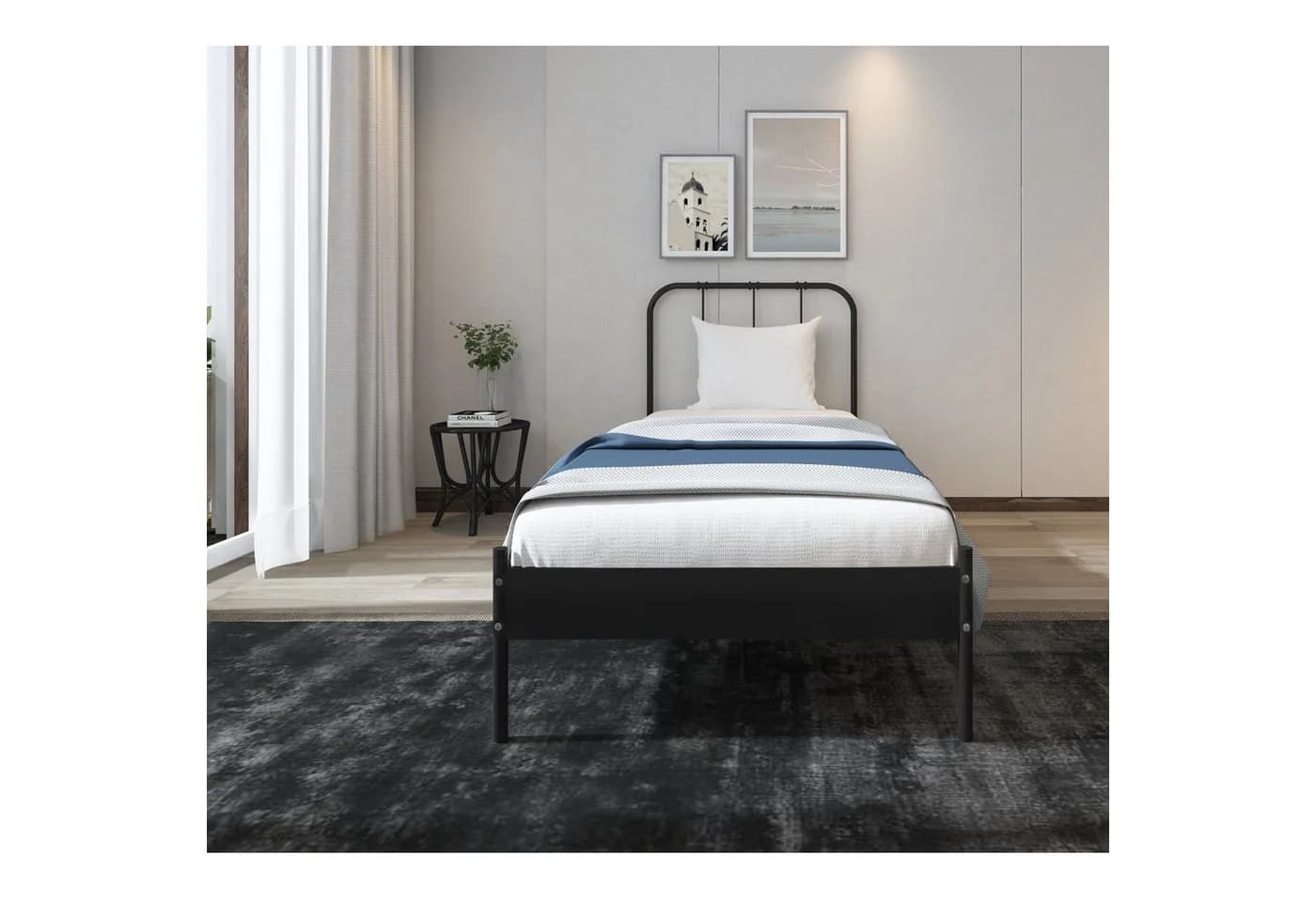 loft24 Metallbett Ariel Modern Schwarz - Bild 3