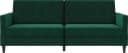 DOREL HOME Hartford II 3-Sitzer Sofa mit Bettfunktion Dunkelgrün Bild 1