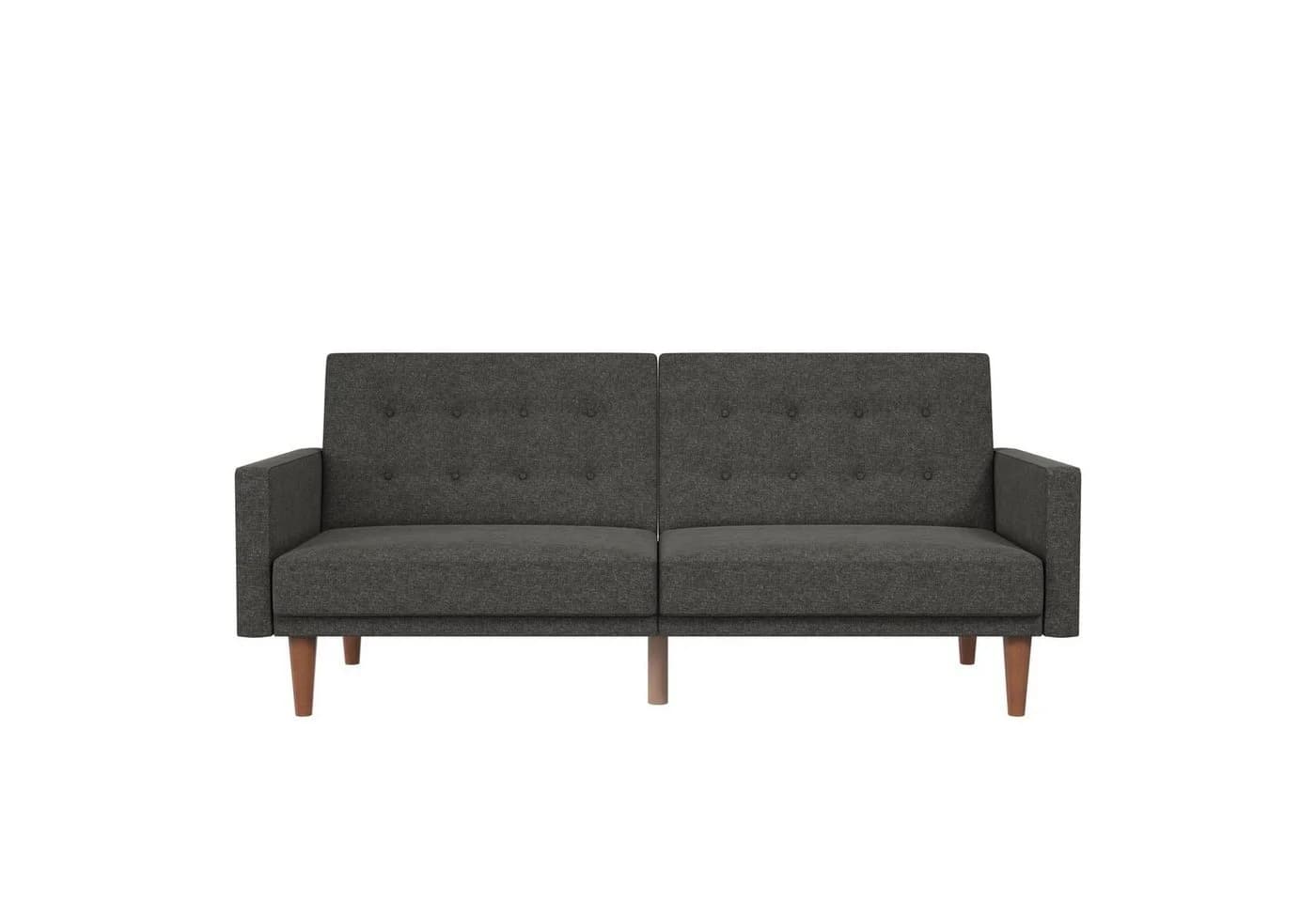 loft24 Schlafsofa Wimberly Grau mit Schlaffunktion