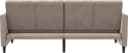 DOREL HOME Celine 3-Sitzer Sofa Taupe Samtvelours Verstellbar Bild 5