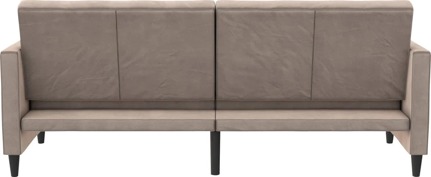DOREL HOME Celine 3-Sitzer Sofa Taupe Samtvelours Verstellbar - Bild 5