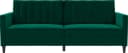 DOREL HOME Celine 3-Sitzer Sofa Dunkelgrün Verstellbar Bild 1