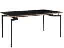 loft24 Esstisch Samuel Schwarz Holzoptik Metallgestell Bild 2