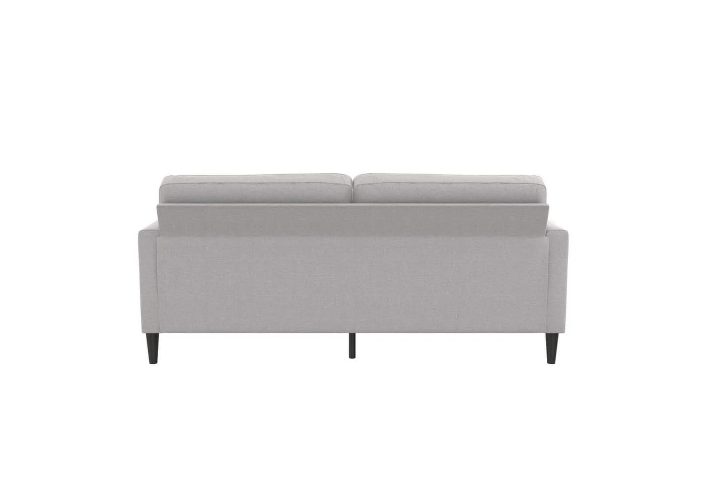 loft24 Sofa Mr. Kate 3-Sitzer Couch hellgrau Stoff - Bild 3