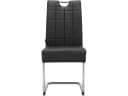 loft24 Esszimmerstuhl Chen Schwarz Set 2 Stuhl Kunstleder Freischwinger Bild 1