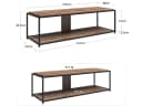 loft24 Lowboard Quinn TV-Lowboard 152 cm Metallgestell Holzoptik Bild 1