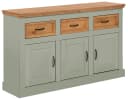 OTTO HOME Sideboard Selma Salbei Grün Massivholz Bild 2