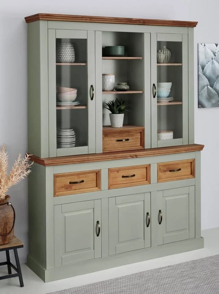 OTTO HOME Sideboard Selma Salbei Grün Massivholz - Bild 3