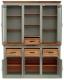 Buffet OTTO HOME Selma Salbeigrün Massivholz mit Glas Bild 4