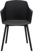 loft24 Esszimmerstuhl Nolia 2er-Set Schwarz Kunststoff Modern Bild 1