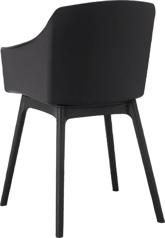loft24 Esszimmerstuhl Nolia 2er-Set Schwarz Kunststoff Modern - Bild 5