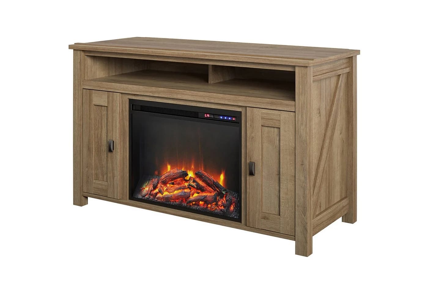 loft24 Kaminumbauschrank Farmington Sideboard TV-Lowboard 2 Türen