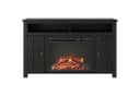 loft24 Kaminumbauschrank Farmington Sideboard mit Elektrokamin Schwarz Bild 1