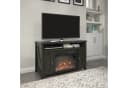 loft24 Kaminumbauschrank Farmington Sideboard mit Elektrokamin Schwarz Bild 5