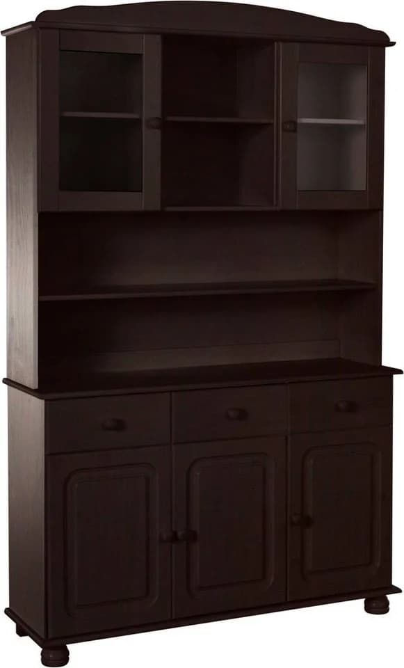 OTTO HOME Buffet Mette Dunkelbraun Massivholz mit Schubladen - Bild 3