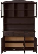 OTTO HOME Buffet Mette Dunkelbraun Massivholz mit Schubladen Bild 4