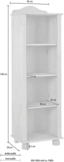 OTTO HOME Bücherregal Mette Braun Natur gebeitzt 140cm Bild 4