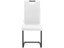 loft24 Freischwinger Leung Set 2 Stühle Weiß Kunstleder Metall Bild 1
