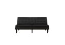 DOREL HOME Schlafsofa Maine Schwarz mit Relaxfunktion und Getränkehaltern Bild 1