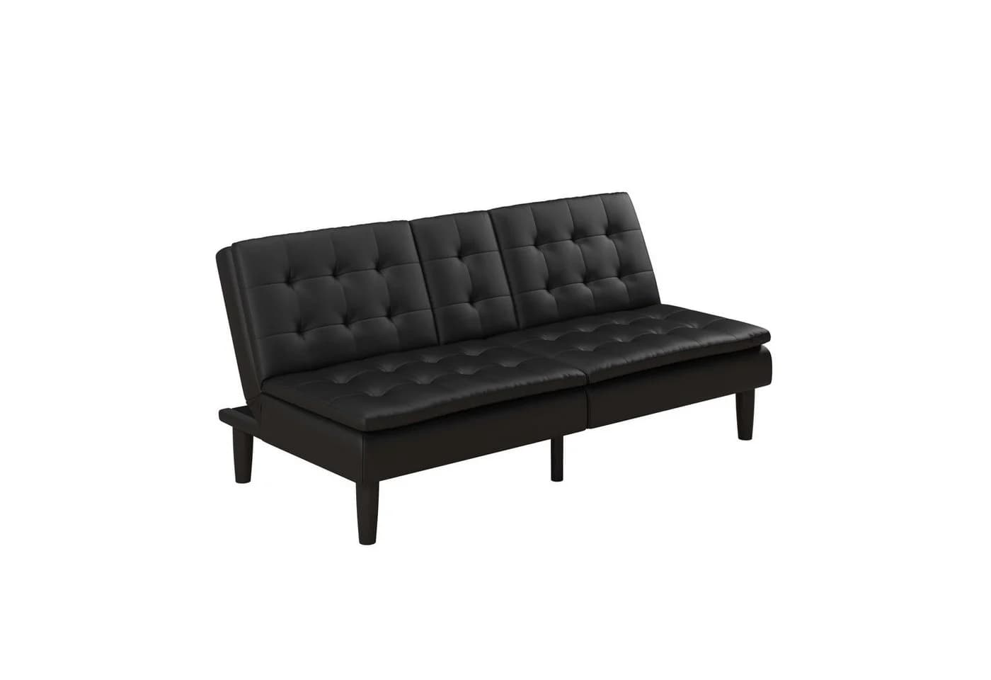 DOREL HOME Schlafsofa Maine Schwarz mit Relaxfunktion und Getränkehaltern - Bild 4