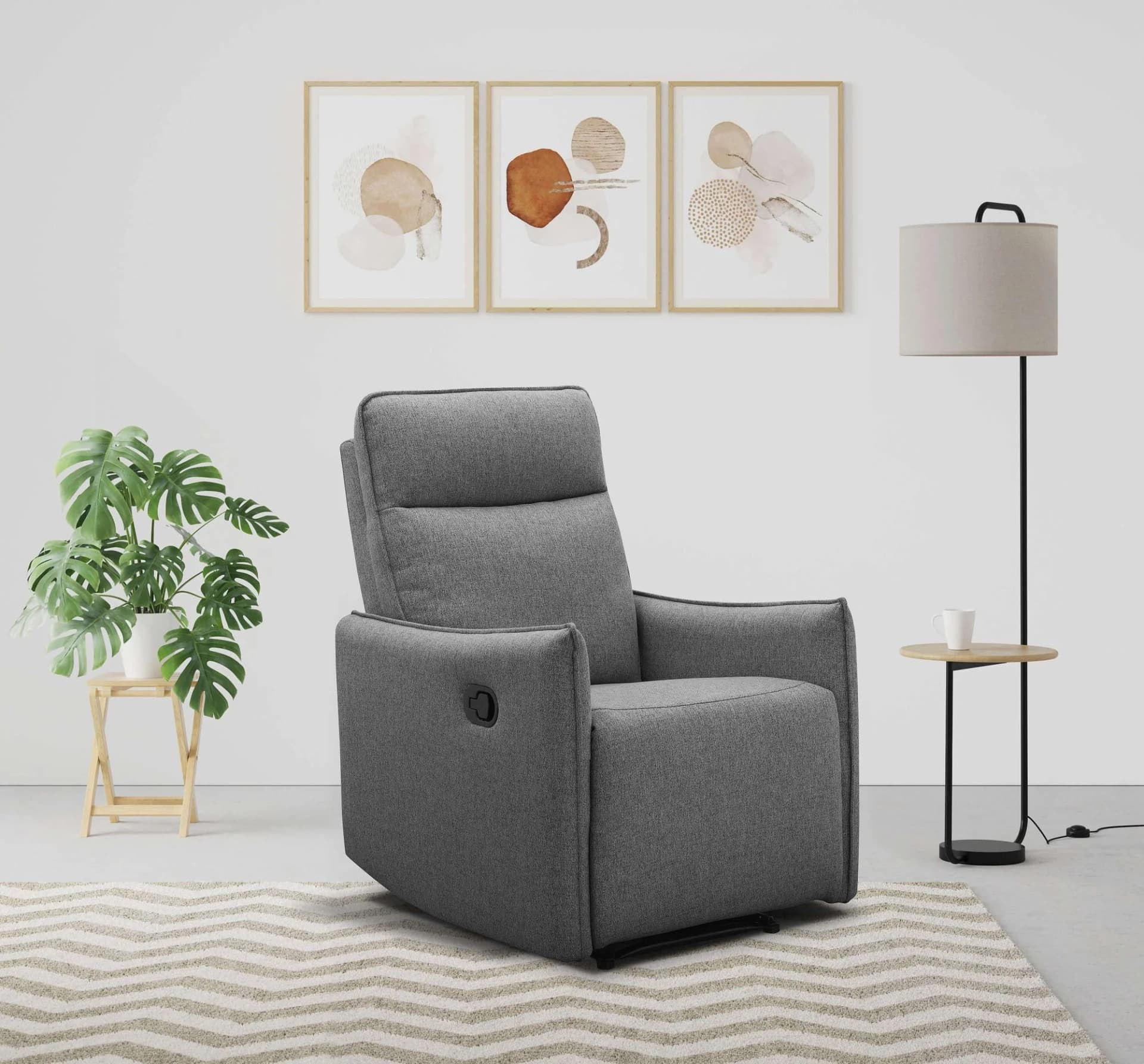 Relaxsessel DOREL HOME Lugo mit Relaxfunktion Anthrazit