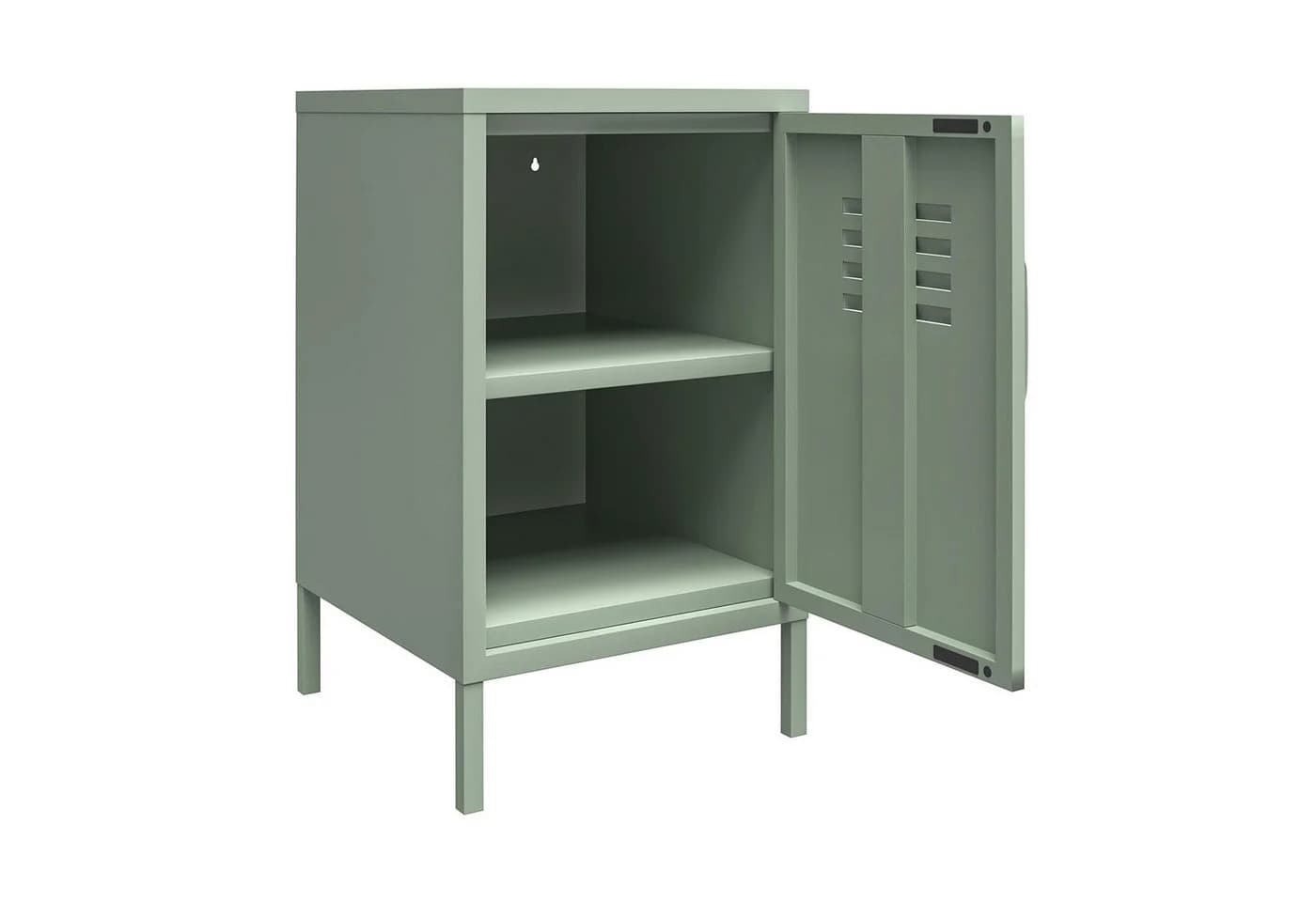 loft24 Nachtschrank Mission District Beistelltisch mit 1 Tür aus Metall - Bild 3