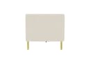 loft24 Sofa Marseille 3-Sitzer Samtbezug Elfenbein Gold Metallfüße Bild 3