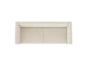 loft24 Sofa Marseille 3-Sitzer Samtbezug Elfenbein Gold Metallfüße Bild 5