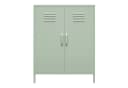 loft24 Metallschrank Mission District Highboard 2 Türen Retro Grün Bild 1
